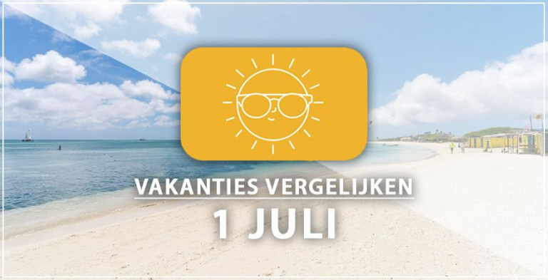 Vakantie vertrek 1 juli