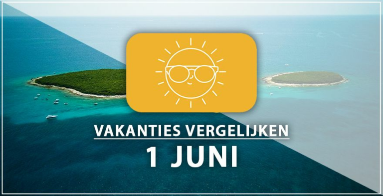 Vakantie vertrek 1 juni