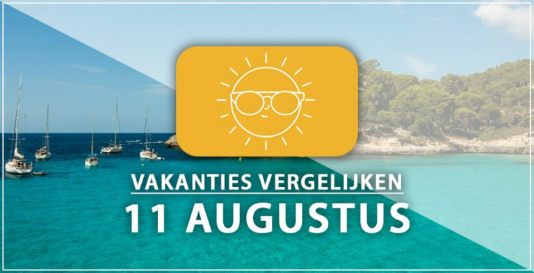 Vakantie vertrek 11 augustus