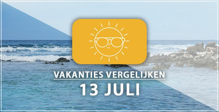 Vakantie vertrek 13 juli