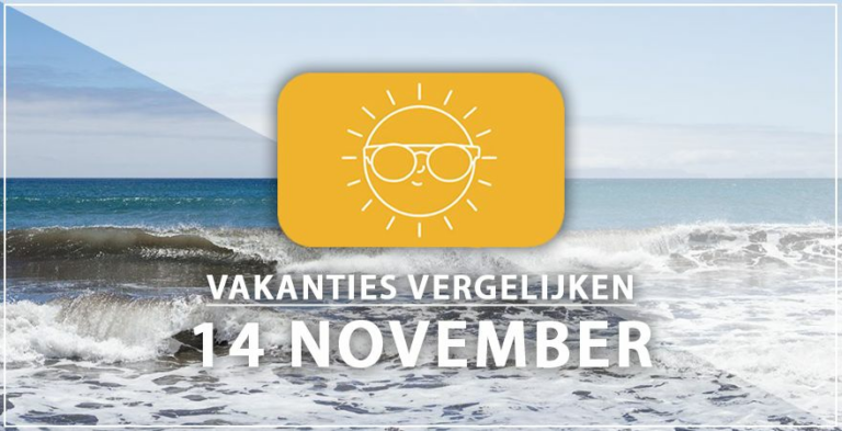 Vakantie vertrek 14 november