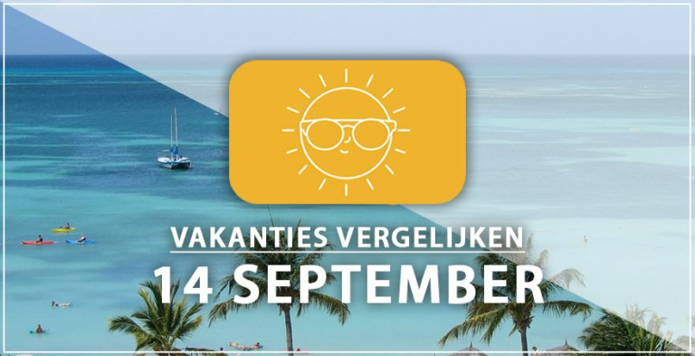 Vakantie vertrek 14 september