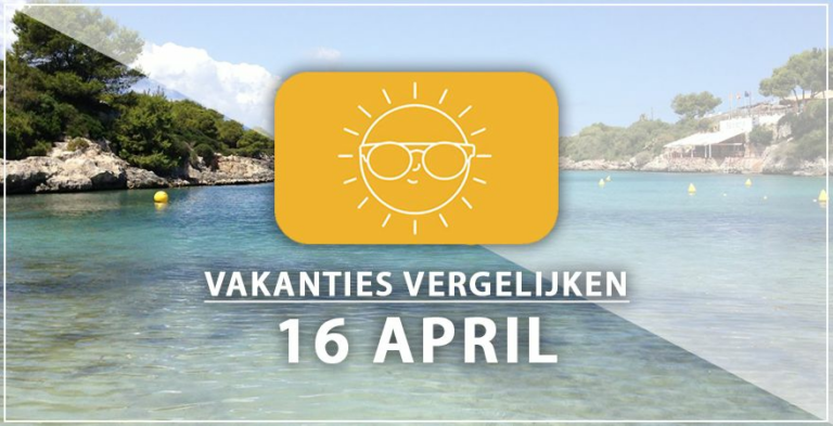 Vakantie vertrek 16 april