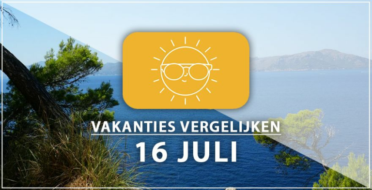 Vakantie vertrek 16 juli