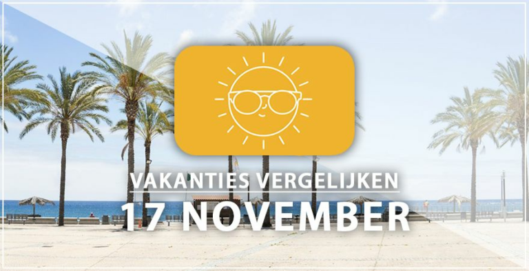Vakantie vertrek 17 november