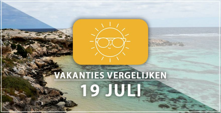 Vakantie vertrek 19 juli