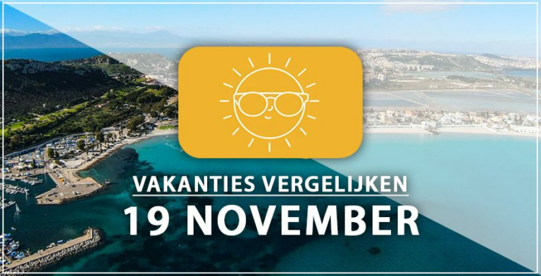 Vakantie vertrek 19 november