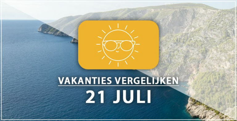 Vakantie vertrek 21 juli
