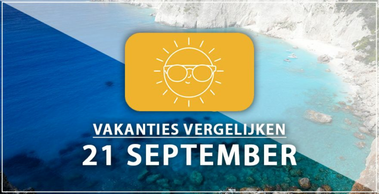Vakantie vertrek 21 september