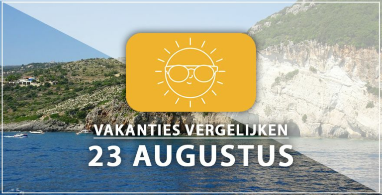 Vakantie vertrek 23 augustus