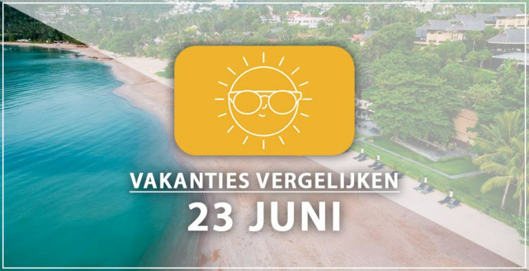 Vakantie vertrek 23 juni