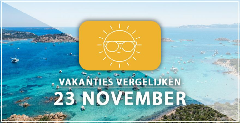 Vakantie vertrek 23 november