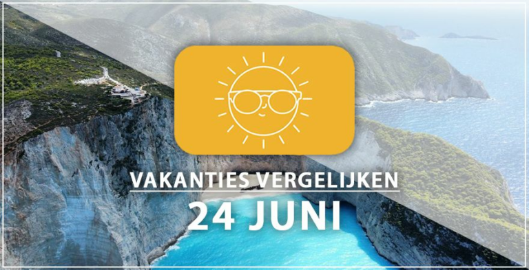 Vakantie vertrek 24 juni