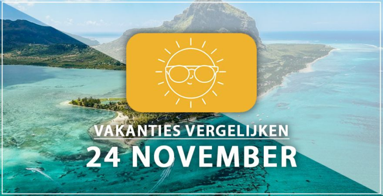 Vakantie vertrek 24 november