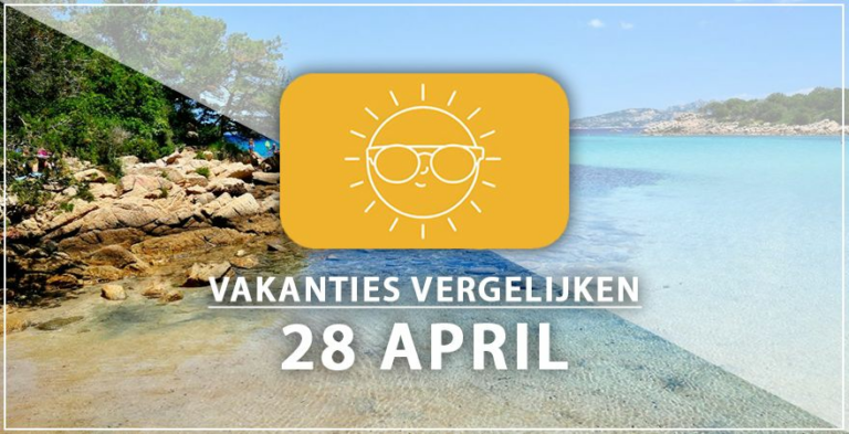 Vakantie vertrek 28 april