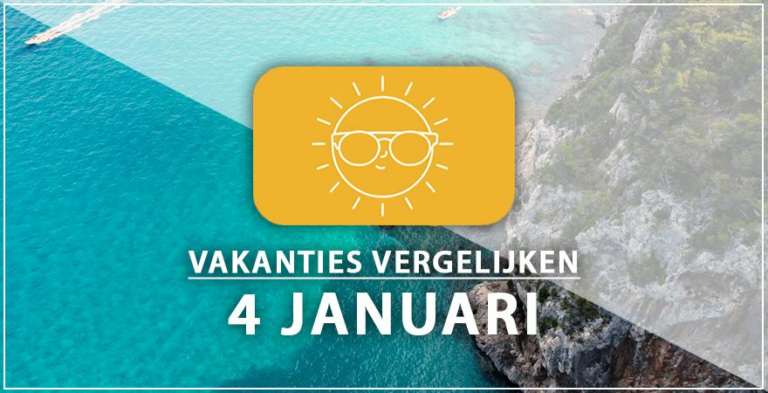 Vakantie vertrek 4 januari