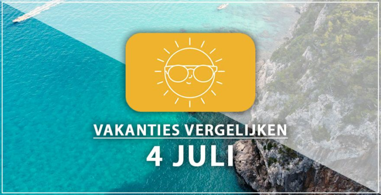 Vakantie vertrek 4 juli