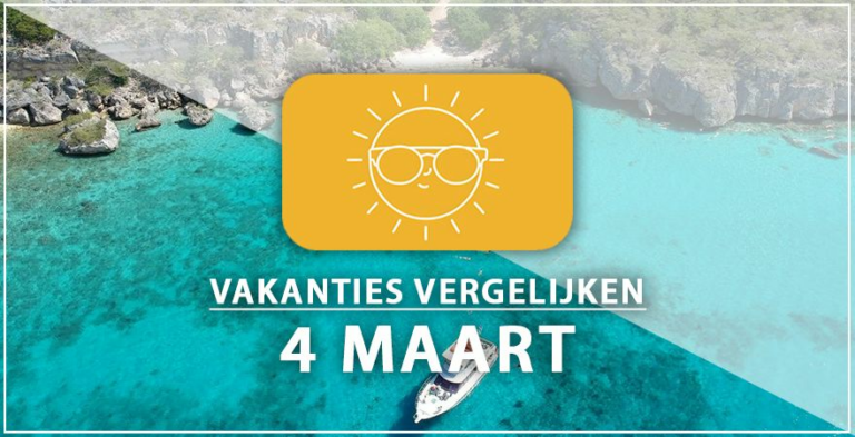 Vakantie vertrek 4 maart