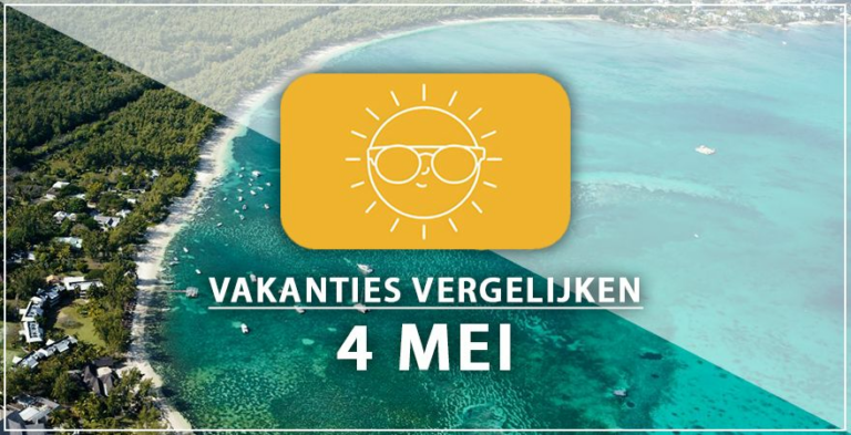 Vakantie vertrek 4 mei