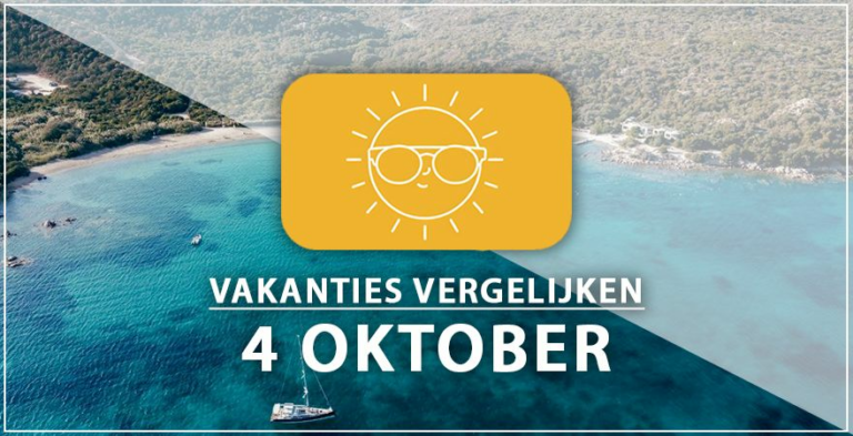 Vakantie vertrek 4 oktober