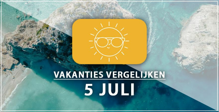 Vakantie vertrek 5 juli