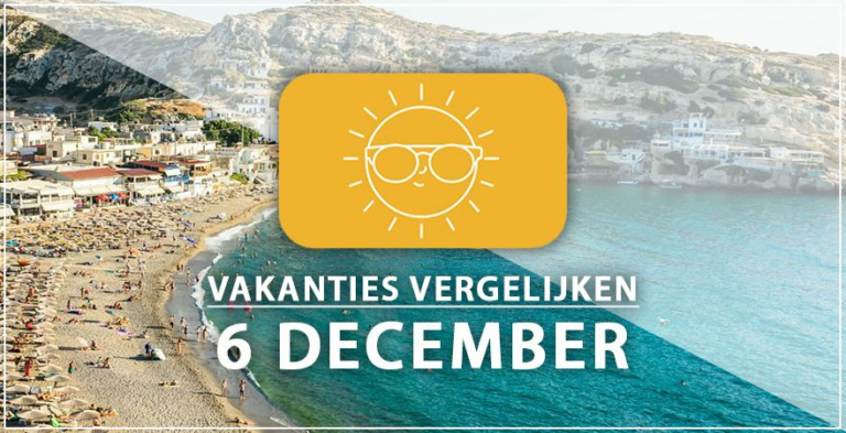 Vakantie vertrek 6 december