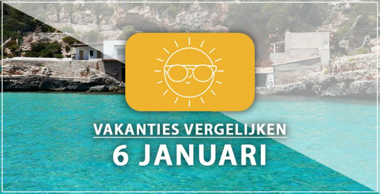 Vakantie vertrek 6 januari