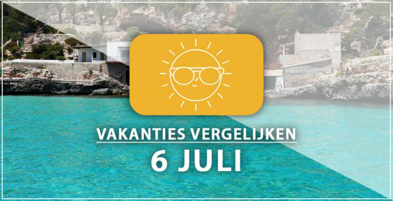 Vakantie vertrek 6 juli
