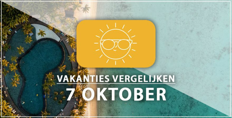 Vakantie vertrek 7 oktober