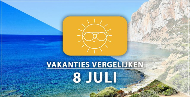 Vakantie vertrek 8 juli