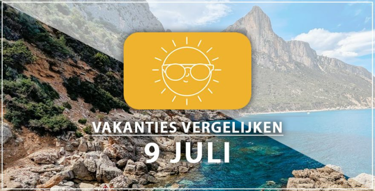 Vakantie vertrek 9 juli