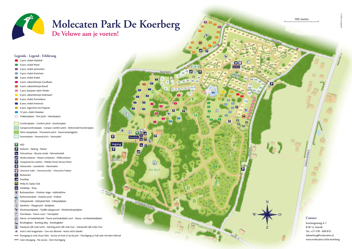 Molecaten Park De Koerberg plattegrond