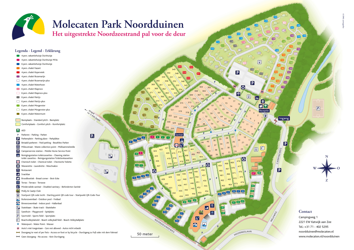 Molecaten Park Noordduinen plattegrond