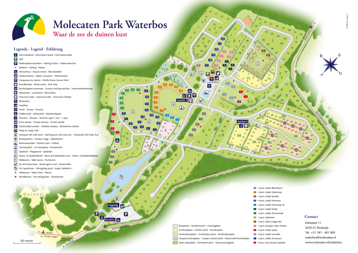 Molecaten Park Waterbos plattegrond