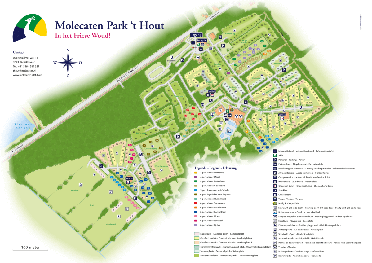 Molecaten Park ’t Hout plattegrond