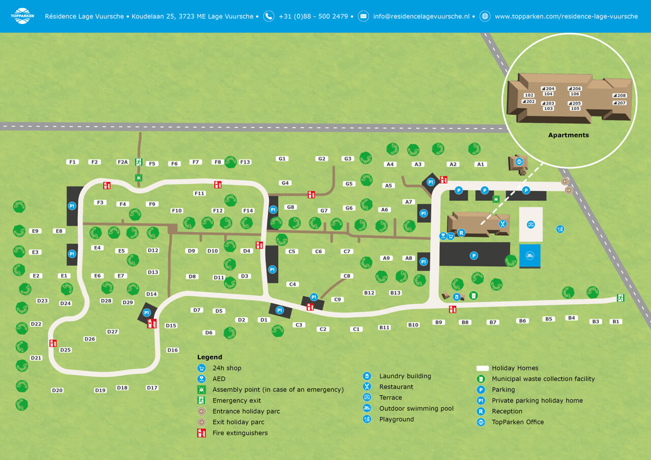 TopParken Résidence Lage Vuursche plattegrond