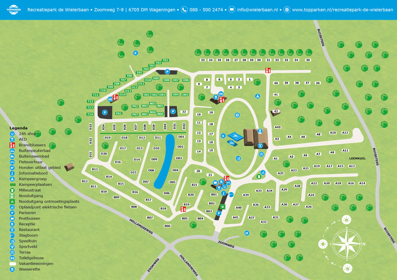 TopParken de Wielerbaan plattegrond