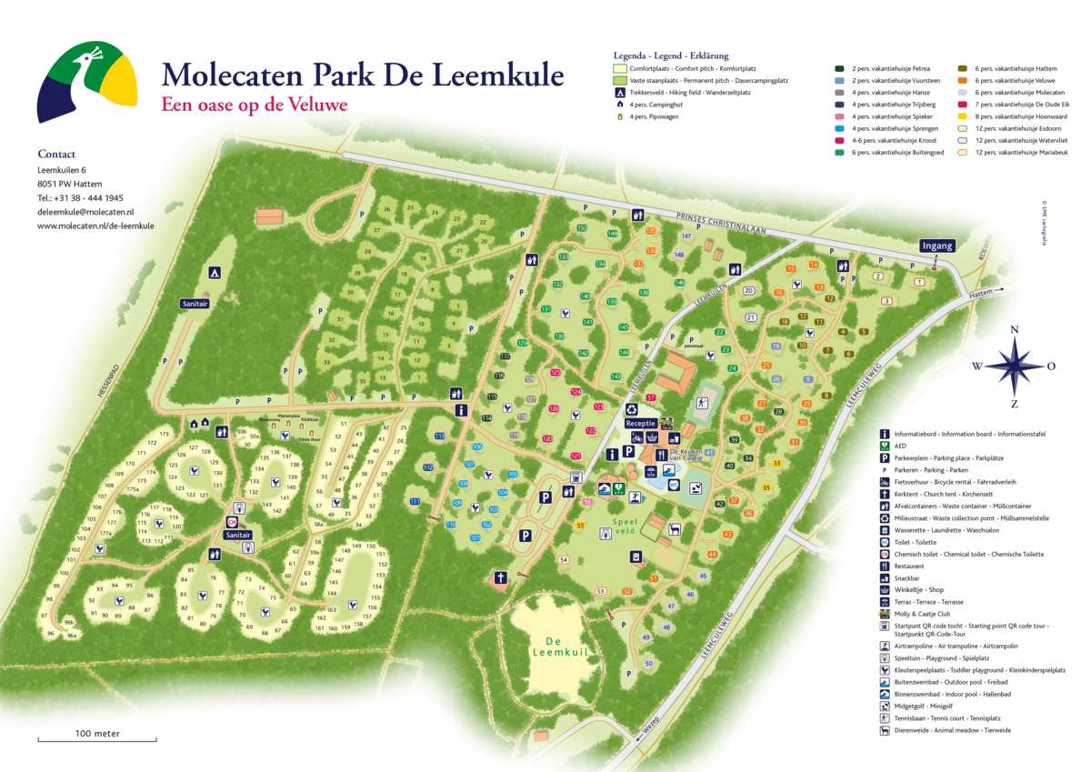 plattegrond Molecaten Park De Leemkule
