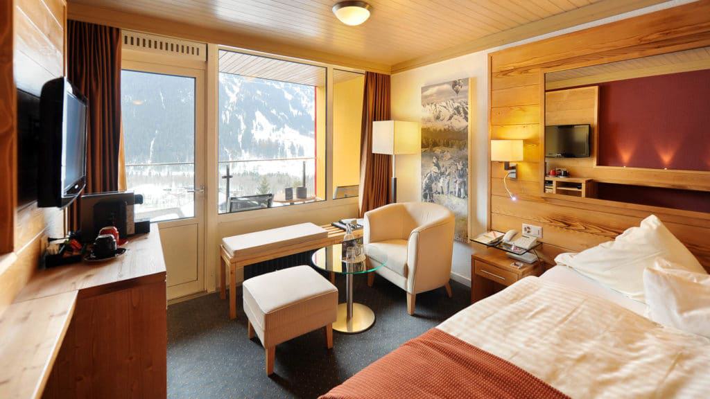 Eiger Mountain & Soul Resort kamer voor wintersporters
