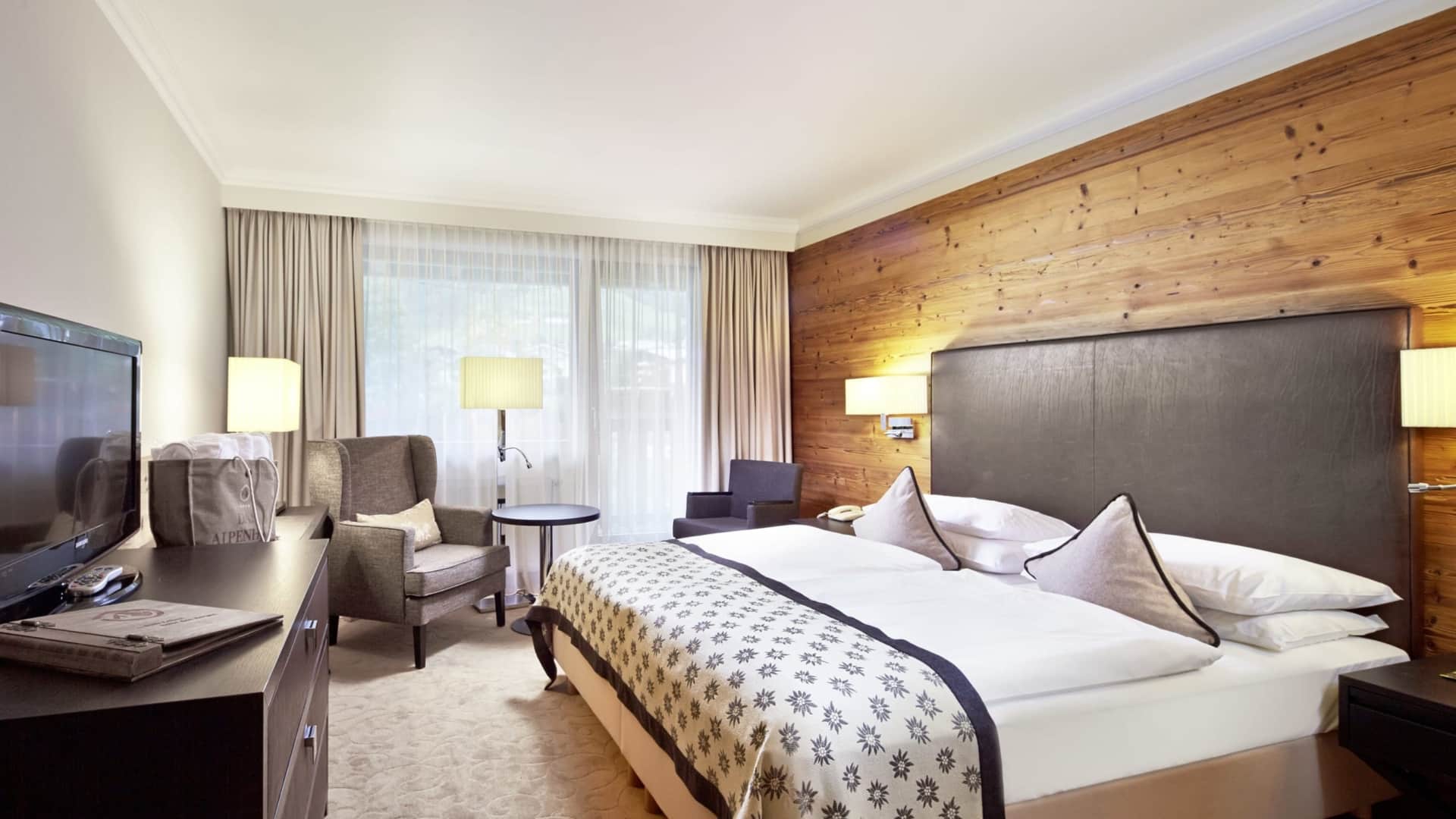 Hotel das Alpenhaus Kaprun bij piste