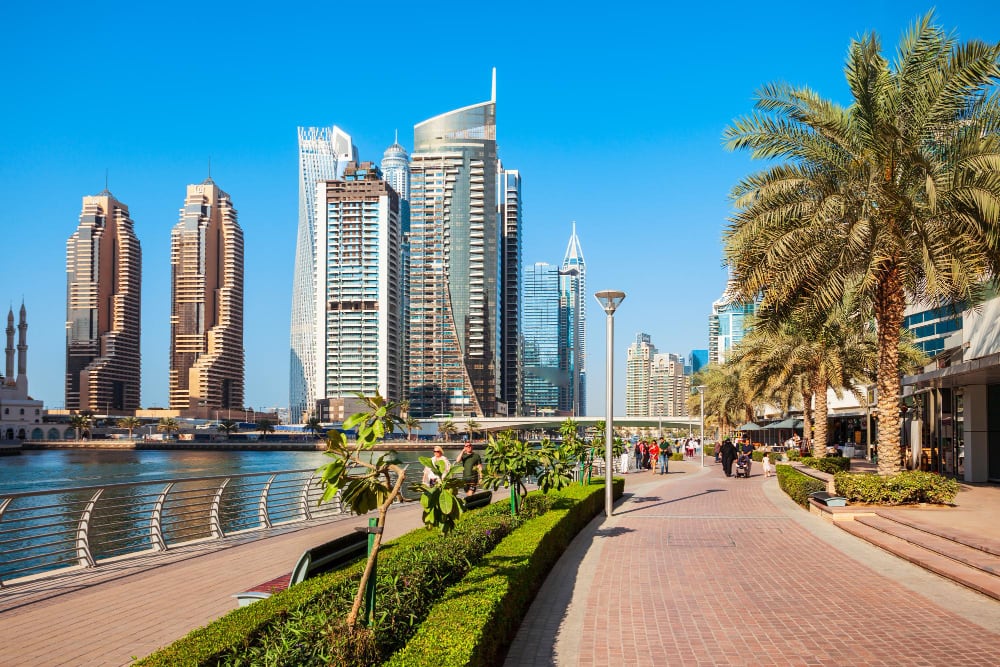 Dubai stedentrip strand