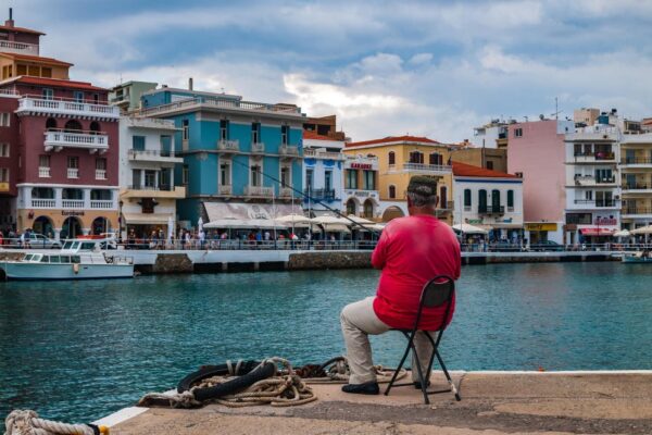 Haven en terrassen Agios Nikolaos